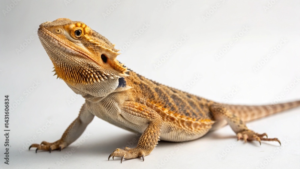 Obraz premium Bearded Dragon on studio background 