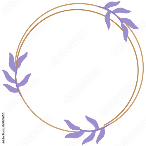 Circular Floral Frame Icon