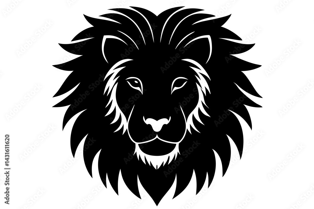 Majestic lion silhouette design powerful feline portrait african wildlife illustration conservation symbol, lion, silhouette, animal, wildlife, africa, feline, big cat, predator, strength, power Majestic lion silhouette design powerful feline portrait african wildlife illustration conservation symbol, lion, silhouette, animal, wildlife, africa, feline, big cat, predator, strength, power