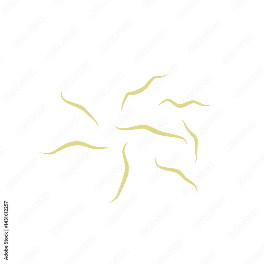 Fototapeta premium Illustration Ascaris