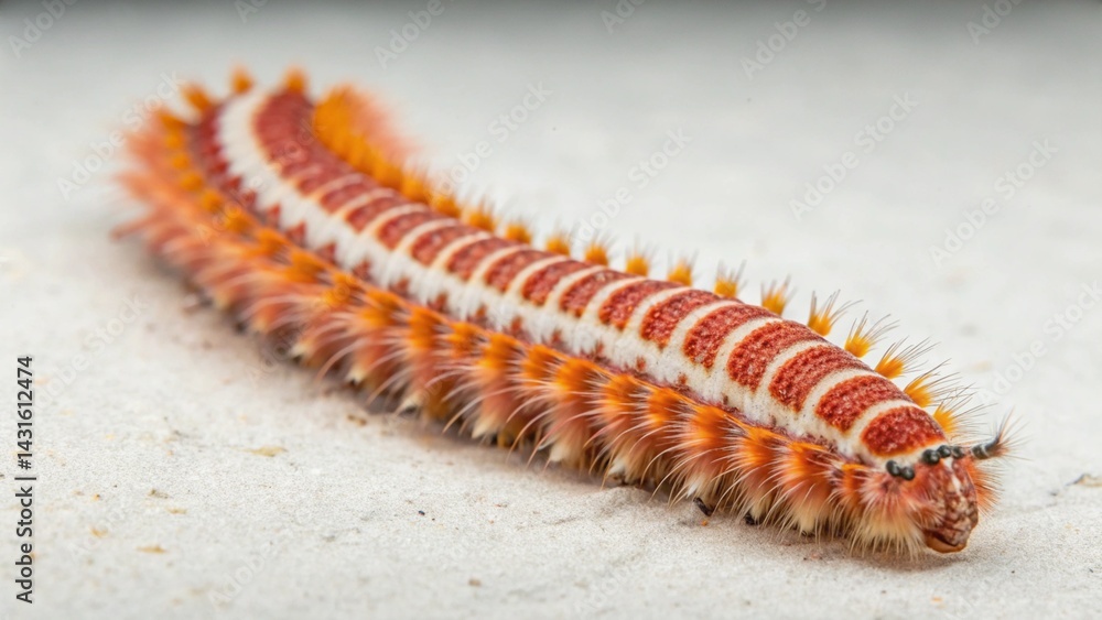 Obraz premium Bearded Fireworm on studio background 