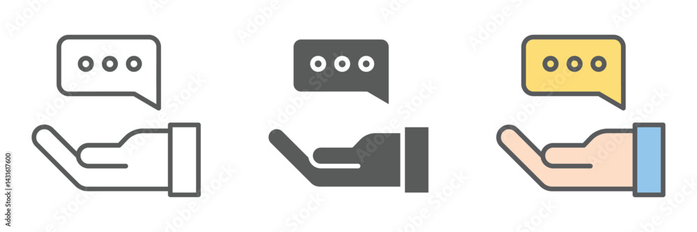 Advice Icons Set – Vector Illustrations in Multiple Styles Advice Icons Set – Vector Illustrations in Multiple Styles