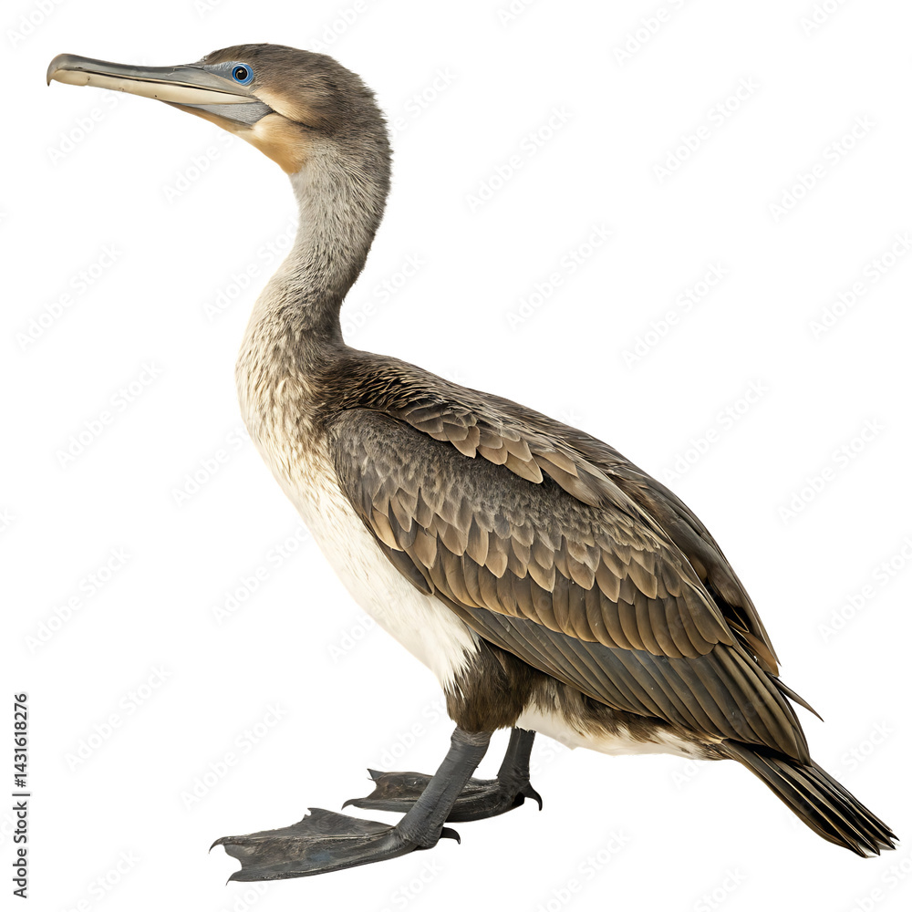 Hesperornis bird isolated on a transparent background Hesperornis bird isolated on a transparent background