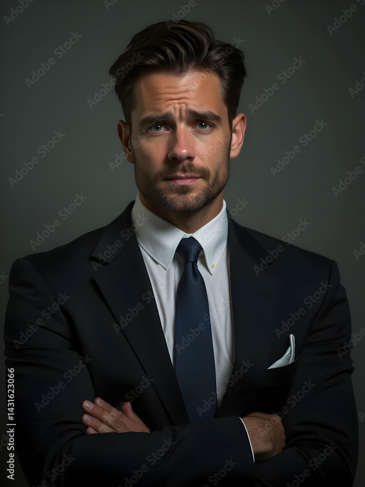 Portrait of the handsome businessman Portrait of the handsome businessman