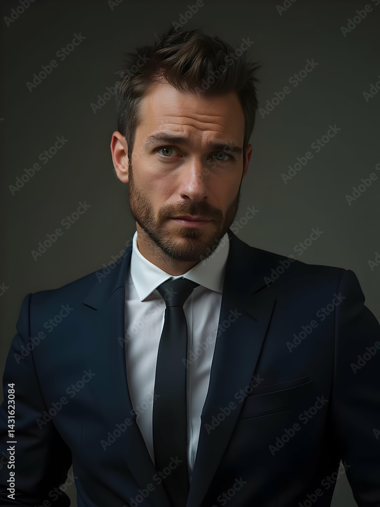 Portrait of the handsome businessman Portrait of the handsome businessman