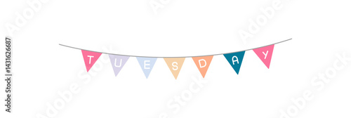 Tuesday Bunting Garland Icon