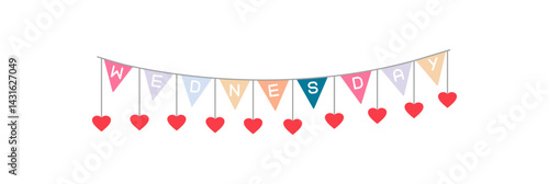 wednesday Bunting Garland Icon