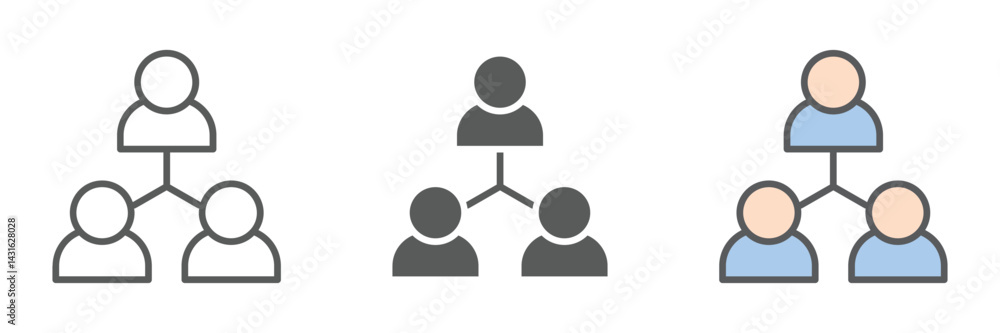 Coordination Icons Set – Vector Illustrations in Multiple Styles Coordination Icons Set – Vector Illustrations in Multiple Styles