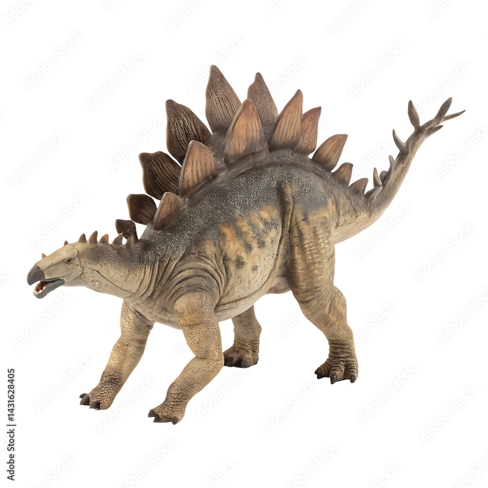 Fototapeta premium Stegosaurus dinosaur isolated on a transparent background