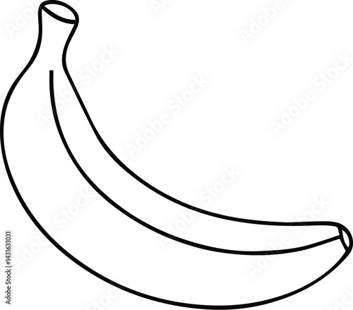 WebBanana silhouette, Banana silhouette icon, Fruit vector illustration, Black banana shape, Banana outline design, Simple banana graphic
