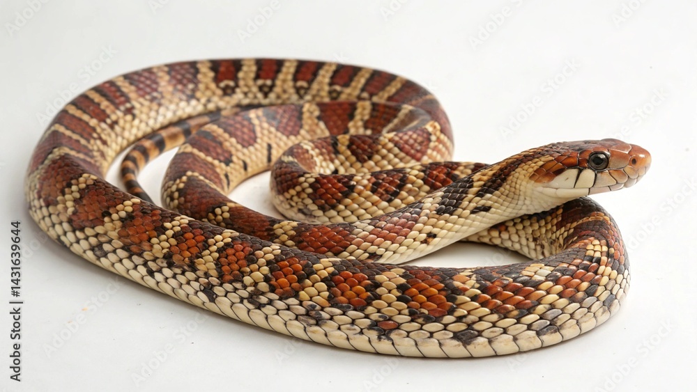 Obraz premium Beauty rat snake on studio background 