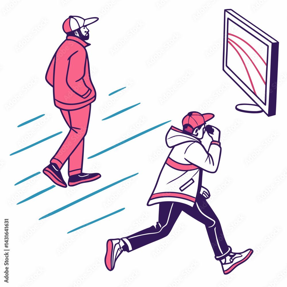 Fototapeta premium basketball player vector illustration