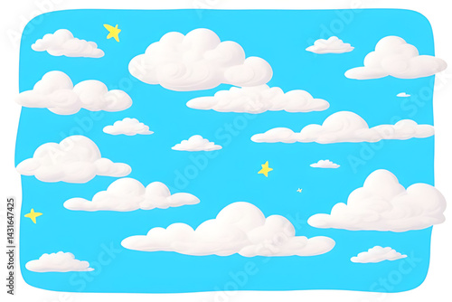 seamless pattern with clouds