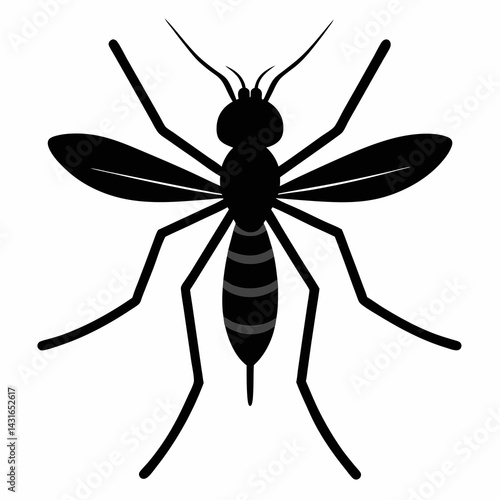 Timeless Mosquito Silhouette Art