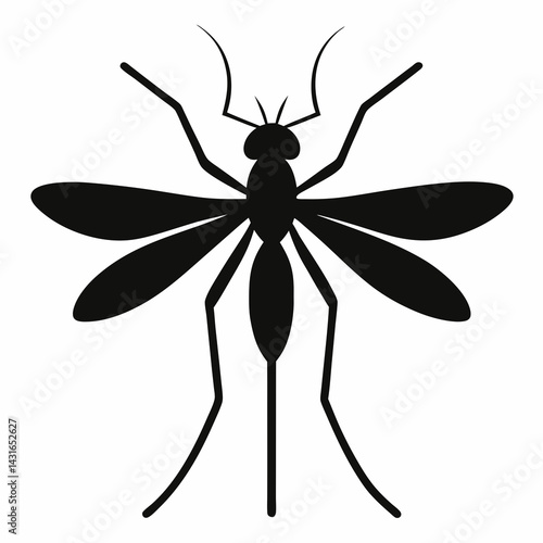 Timeless Mosquito Silhouette Art