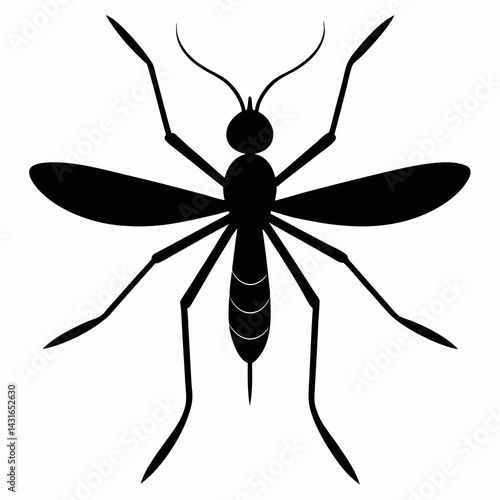 Timeless Mosquito Silhouette Art