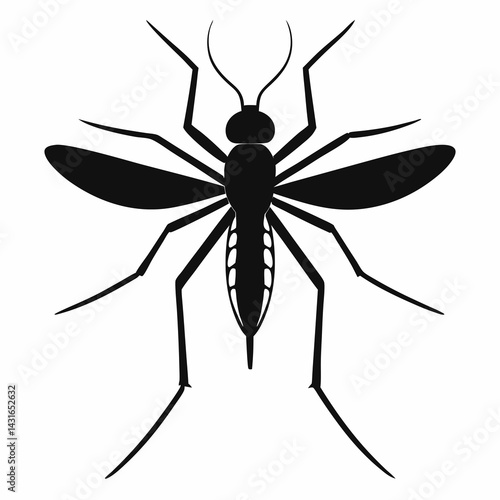 Timeless Mosquito Silhouette Art
