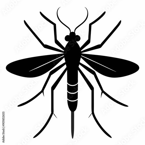 Timeless Mosquito Silhouette Art