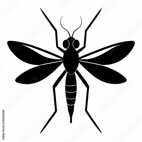 Timeless Mosquito Silhouette Art