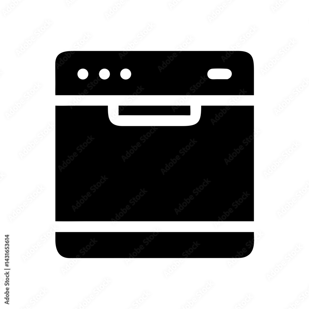 dishwasher black glyph isolated vector
dishwasher black glyph isolated vector