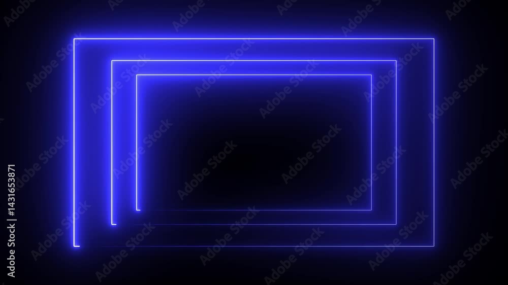 Abstract glowing neon rectangle border frame in the shape rectangle glowing and futuristic energy line animation . Abstract glowing neon rectangle border frame in the shape rectangle glowing and futuristic energy line animation .