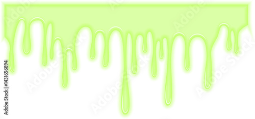 Continuous stream of toxic liquid flowing downward.