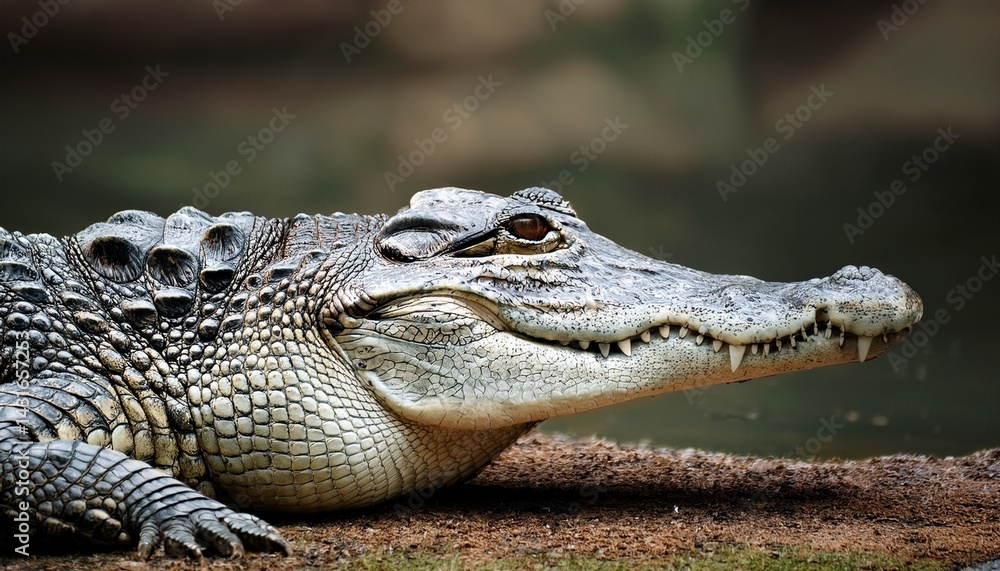 Obraz premium crocodile close up