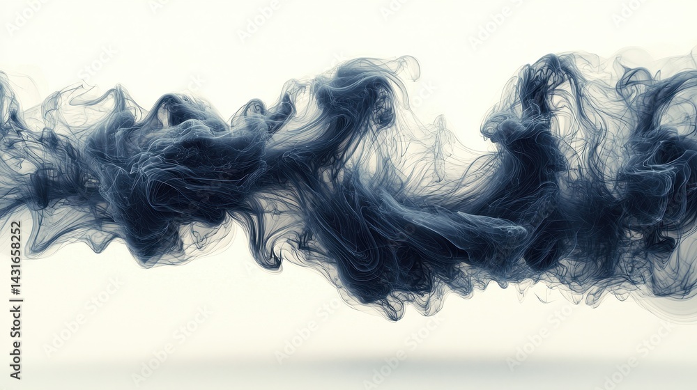 Abstract swirling smoke pattern on a light background, creating a dynamic visual effect Abstract swirling smoke pattern on a light background, creating a dynamic visual effect