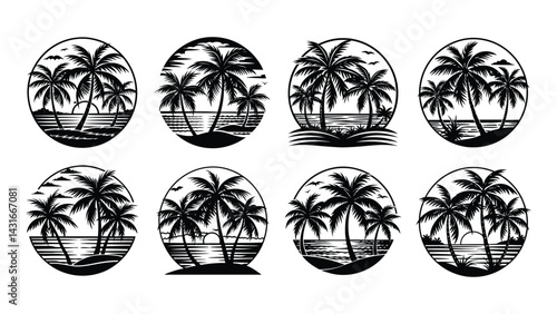 Vector illustration set of colorful Easter eggs, a vibrant design symbol with floral and leaf patterns. T shirt design resource elements