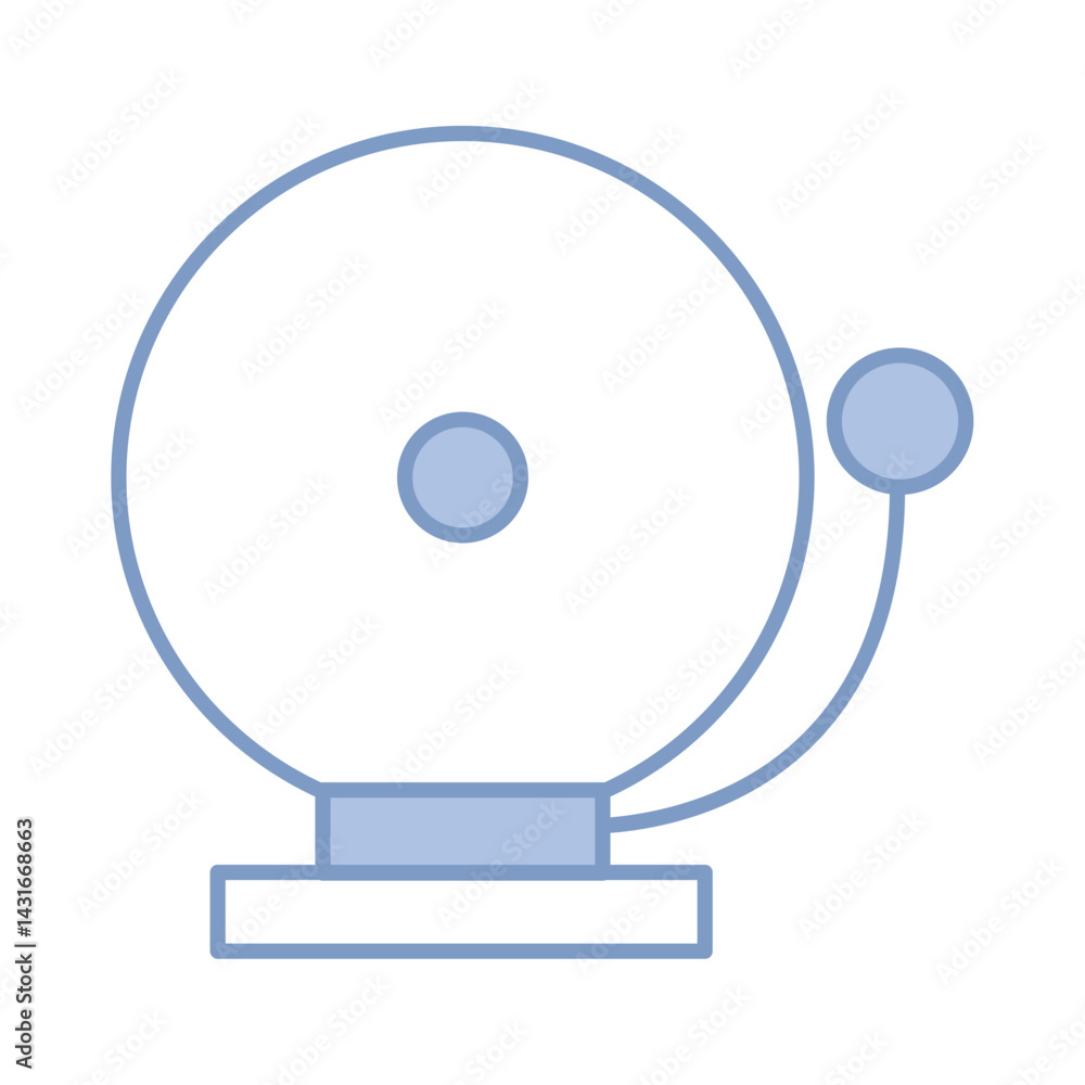 Ringing school bell icon. Vector Ringing school bell icon. Vector
