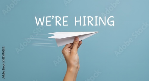 We're Hiring: Hand Launching a Paper Airplane