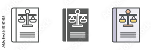 Rule Icons Set – Vector Illustrations in Multiple Styles