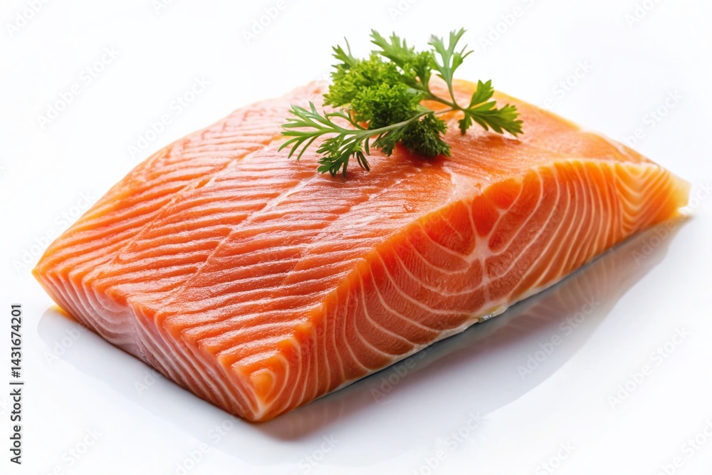 Isolated Salmon, Fresh Raw Fish, Seafood, Culinary Ingredient, Food Photography Isolated Salmon, Fresh Raw Fish, Seafood, Culinary Ingredient, Food Photography