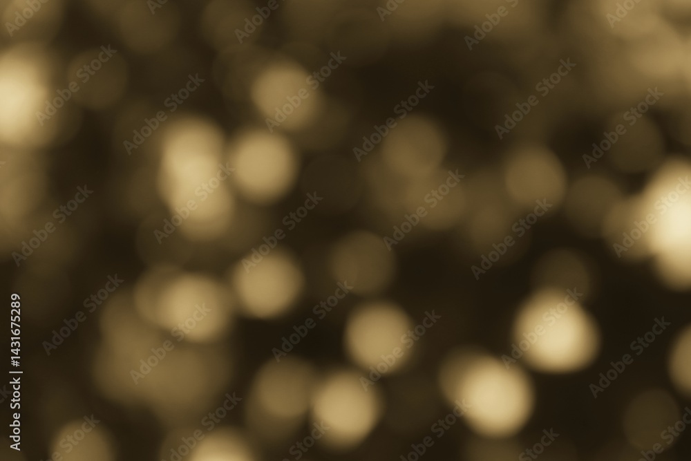 Fototapeta premium Misty Gold Abstract Lights Bokeh Background Texture for Designers