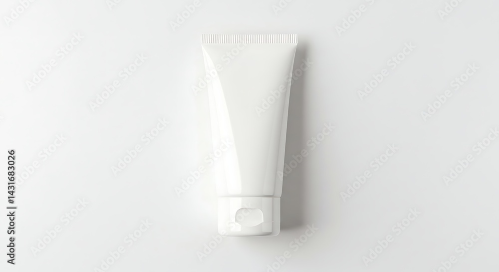 white cream tube without label
white cream tube without label