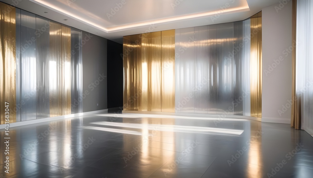 Fototapeta premium Photo interior modern design room 3d illustration