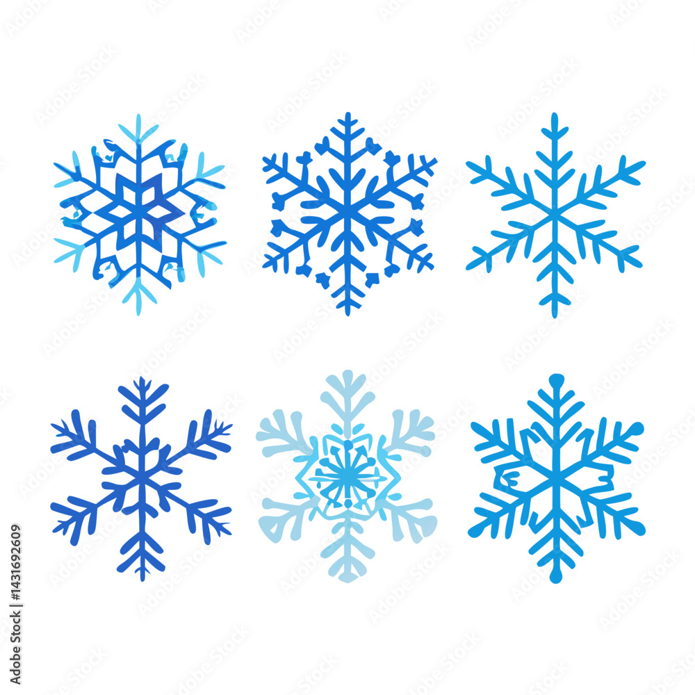 Fototapeta premium Sparkling Ice Snowflake Close-Up Festive Christmas Element for Seasonal Designs and Graphics