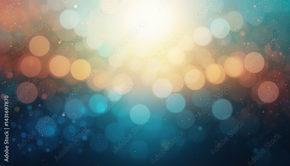 Radiant light bokeh effect digital art abstract colorful background soft focus modern design for creative projects