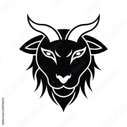 mythical beast head blending animal elements 