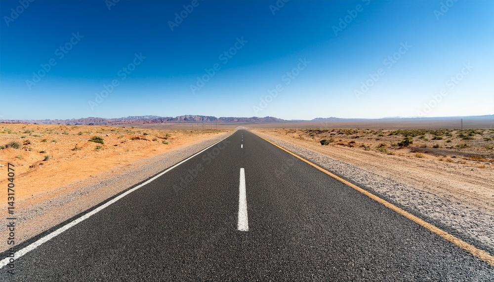 asphalt road stretching across the desert isolated on a transparent background asphalt road stretching across the desert isolated on a transparent background