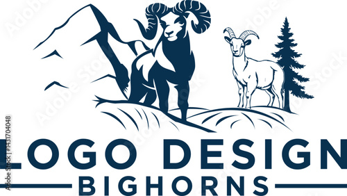 Deer mountain logo silhouette. Deer hunting logo. Hunting season, hunting shirt design