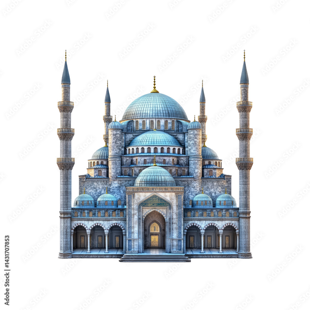 Obraz premium Majestic Sultan Ahmed Mosque Architectural Marvel of Istanbul