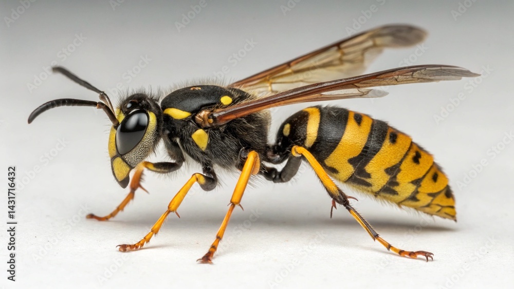 Beewolf wasp on studio background
Beewolf wasp on studio background