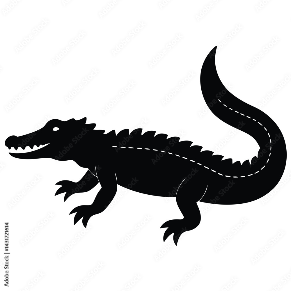 crocodile isolated on white background crocodile isolated on white background
