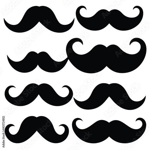 mustache seamless pattern
