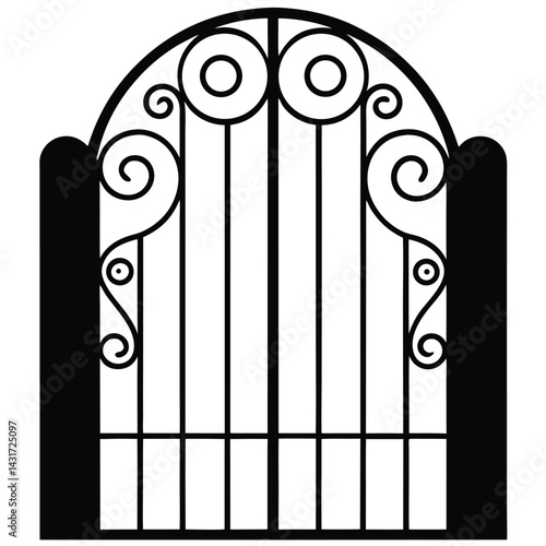 wrought iron gate