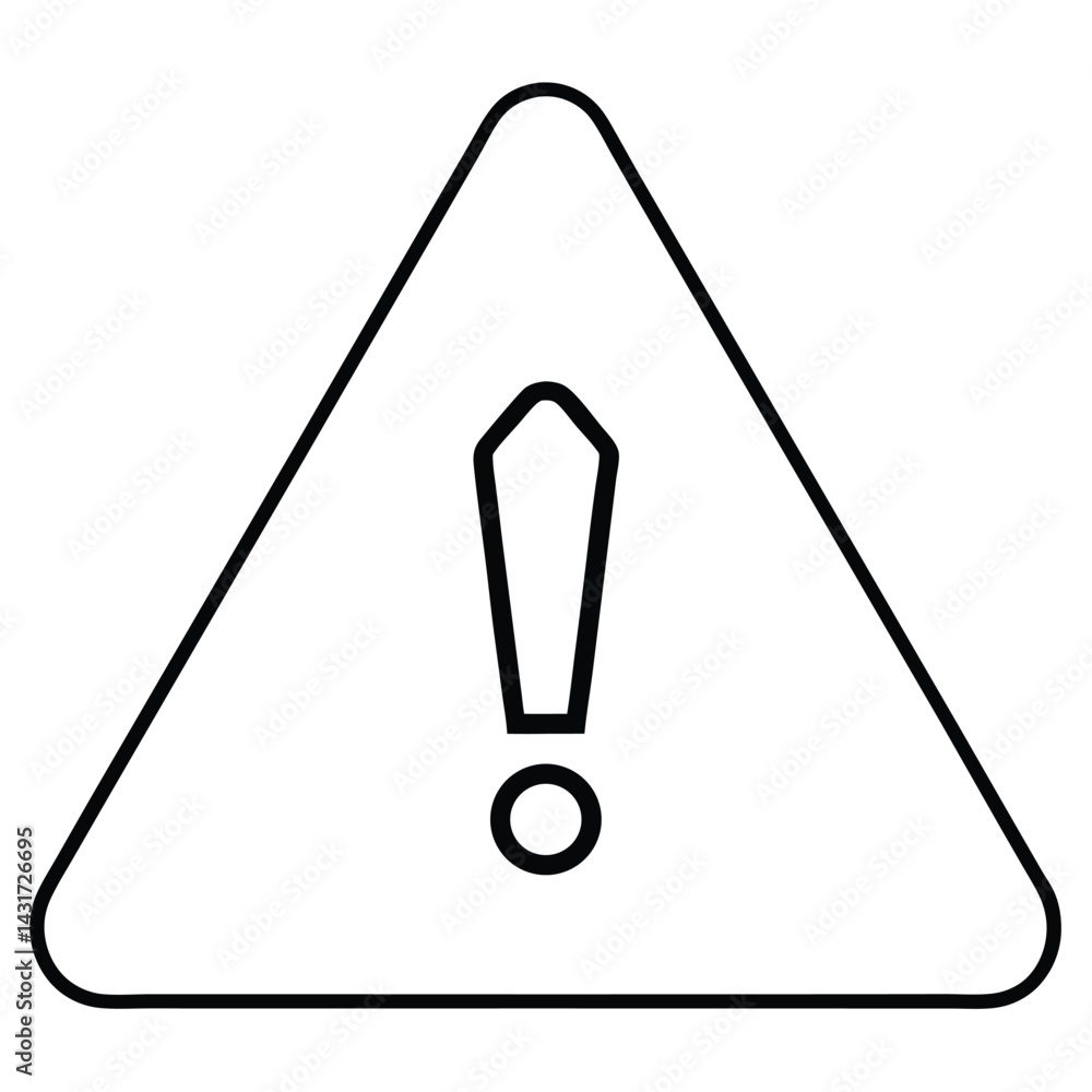 exclamation danger sign