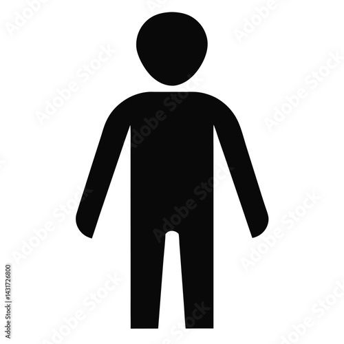 Obraz na płótnie man silhouette symbol w salonie