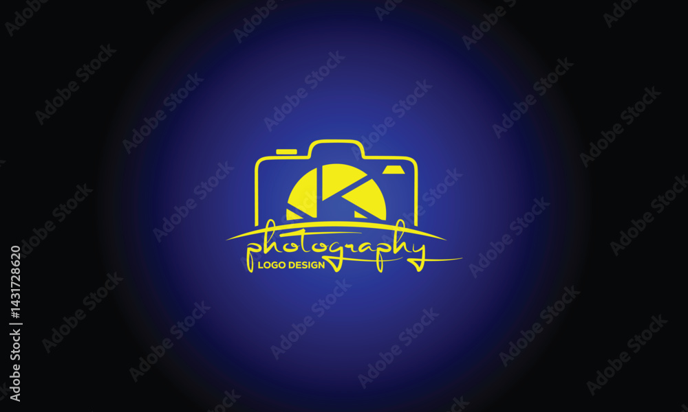 Fototapeta premium Camera icon. photo camera icon. camera photography icon. flat illustration of vector icon on blue background. photo camera sign and symbol. photography logo.