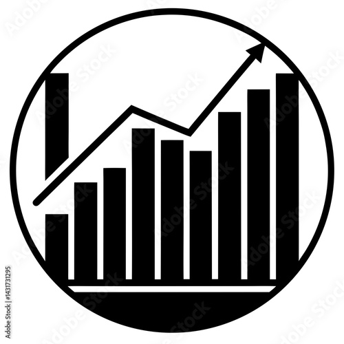 Investment-graph-icon  Digital Financial Concept Graphic
